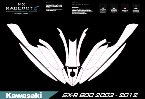 KAWASAKI SX-R 800 2003-2012 TEMPLATE
