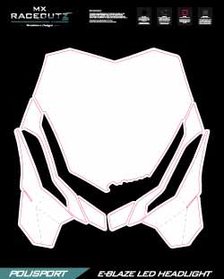 POLISPORT E-BLAZE -  HEADLIGHT MASK TEMPLATE