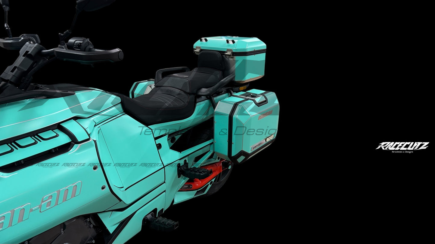 CAN-AM SPYDER CANYON 2025 PANNIERS TEMPLATE