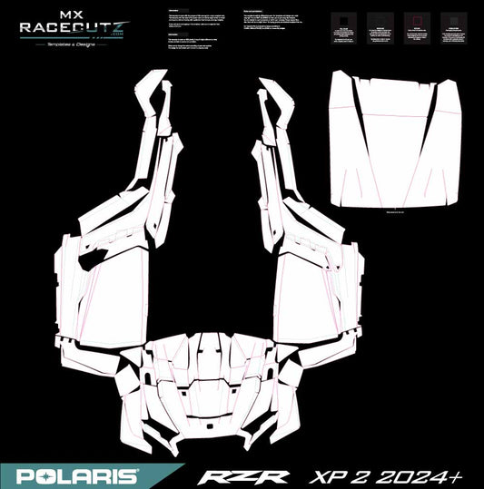 POLARIS RZR 1000 XP 2024-2025 - 2 SEATER TEMPLATE