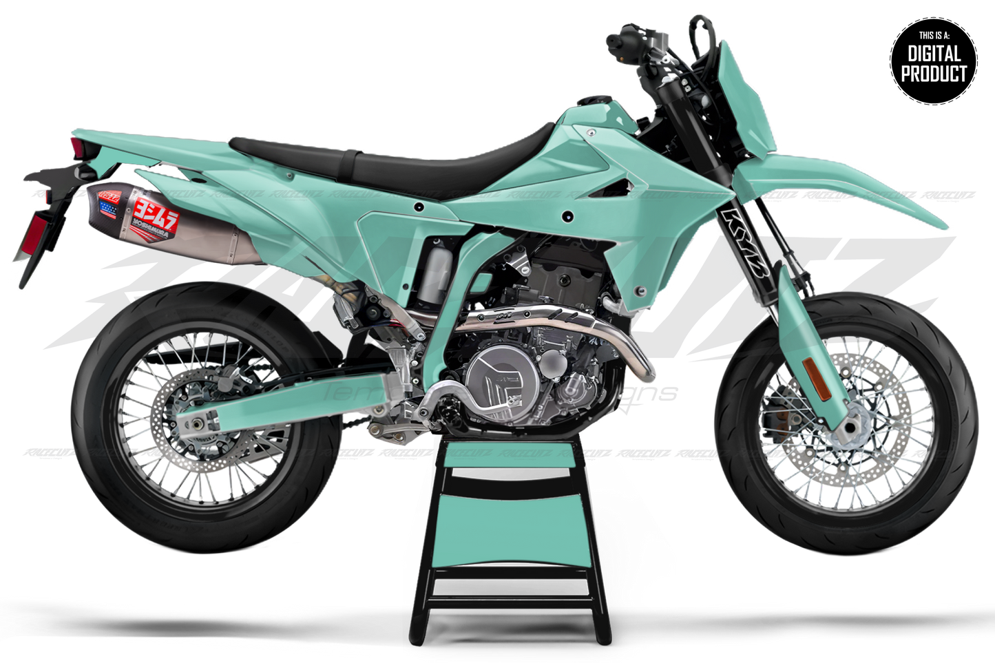 SUZUKI DR-Z4S & SM 2025 - 4 VIEW MOCKUP