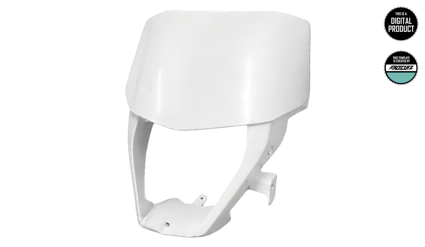 FANTIC XE & XEF 2026 - HEADLIGHT MASK TEMPLATE