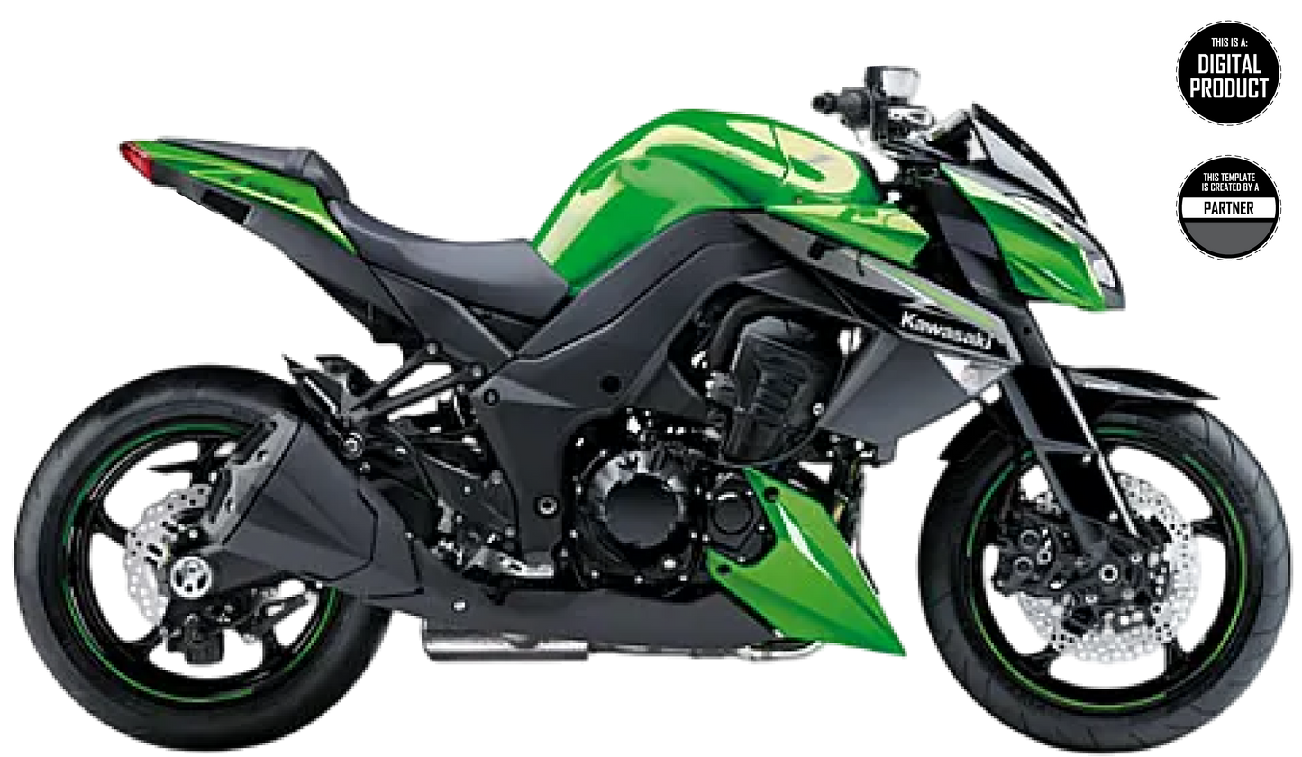 KAWASAKI Z1000 2010-2013 TEMPLATE