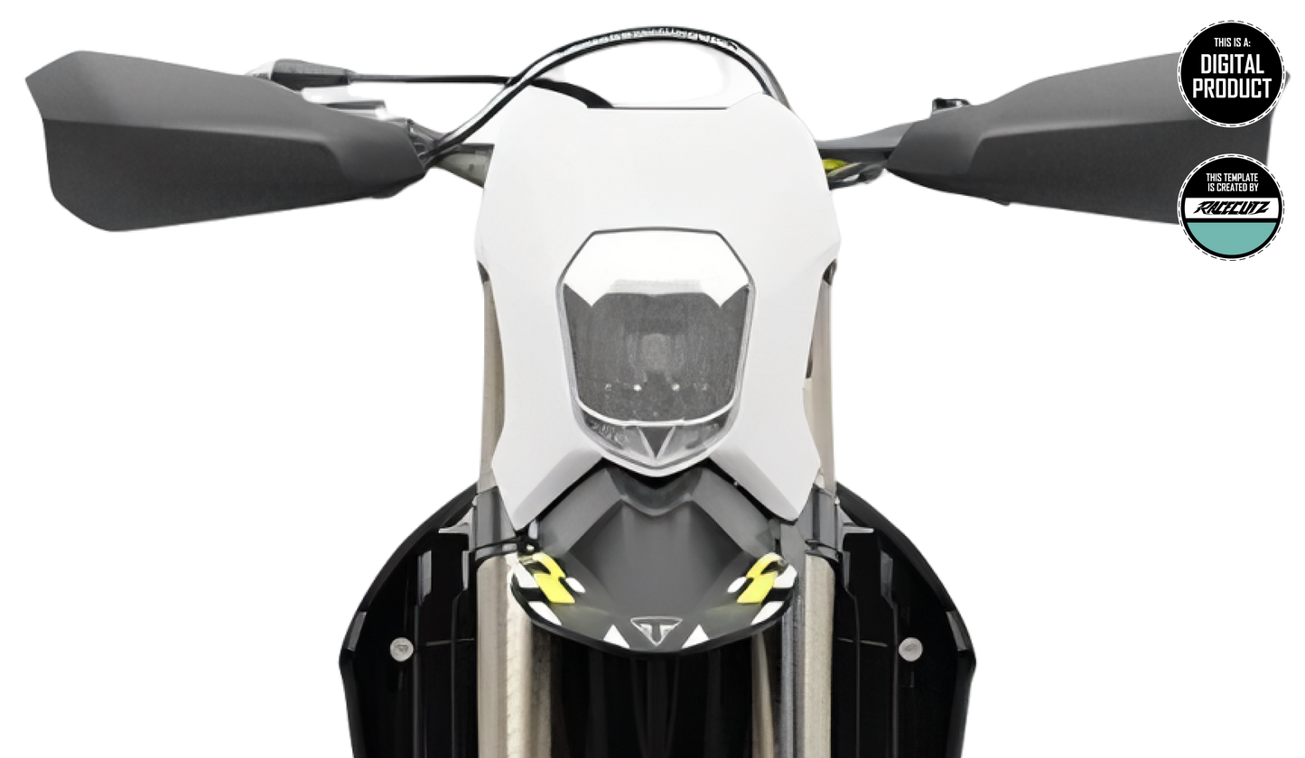 TRIUMPH TF 250 & 450 E+X+C 2024-2026 HANDGUARDS TEMPLATE