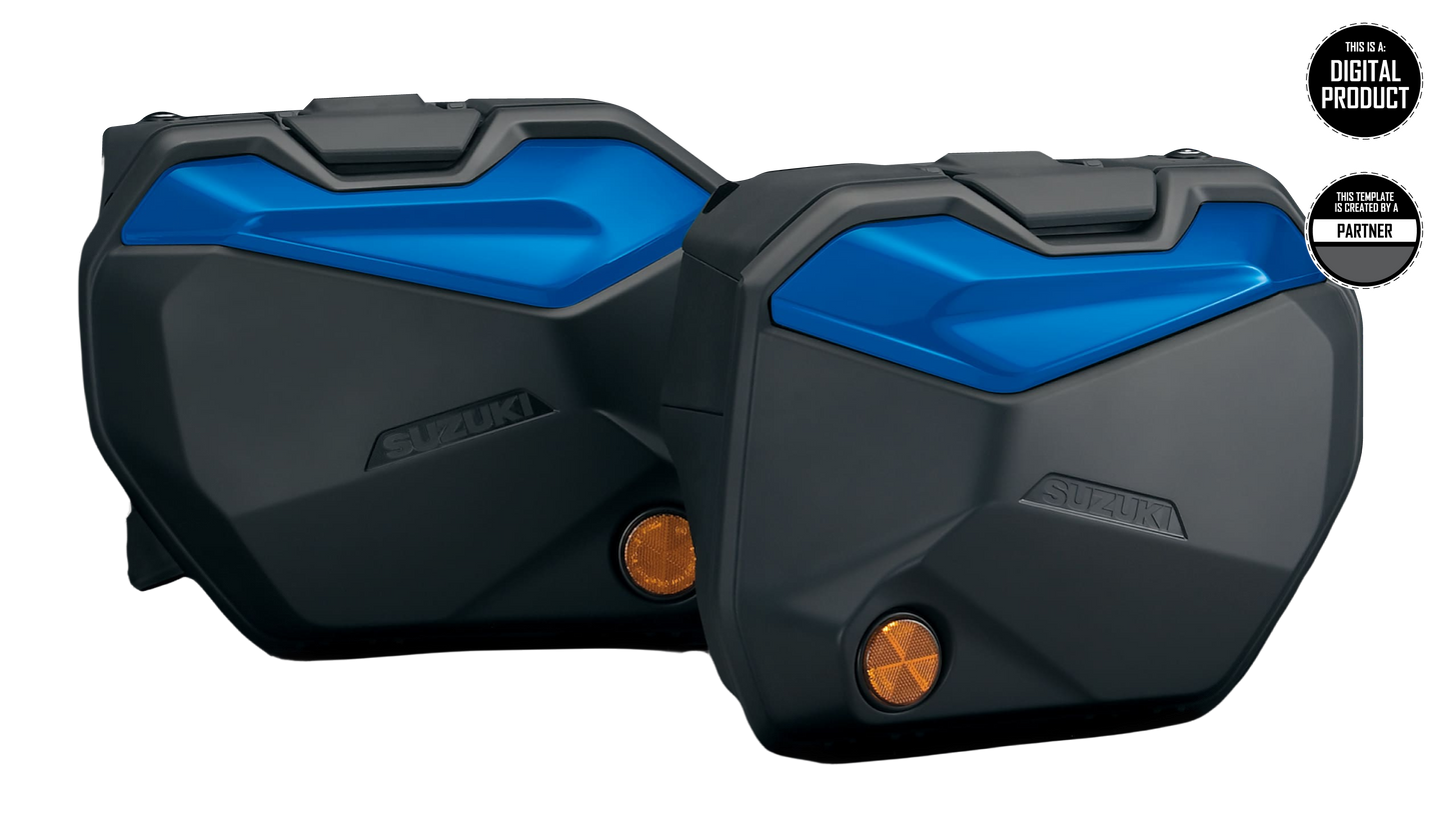 SUZUKI GSX-S 1000 GX 2024-2025 & GSX-S 1000 GT 2022-2025 PANNIERS TEMPLATE