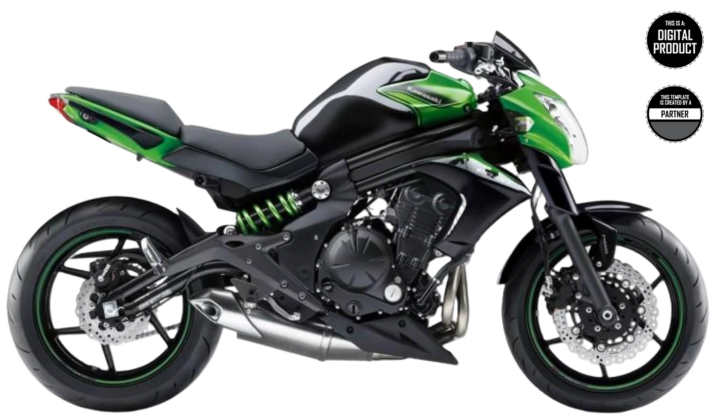 KAWASAKI ER-6N 2012-2017 TEMPLATE