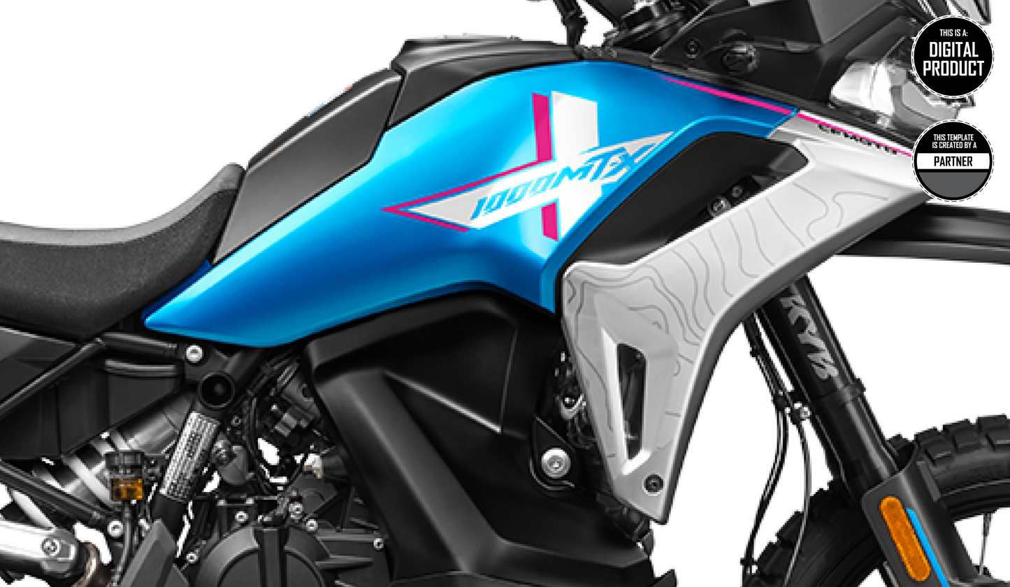 CFMOTO 1000 MT-X 2026 SIDE PIECES TEMPLATE