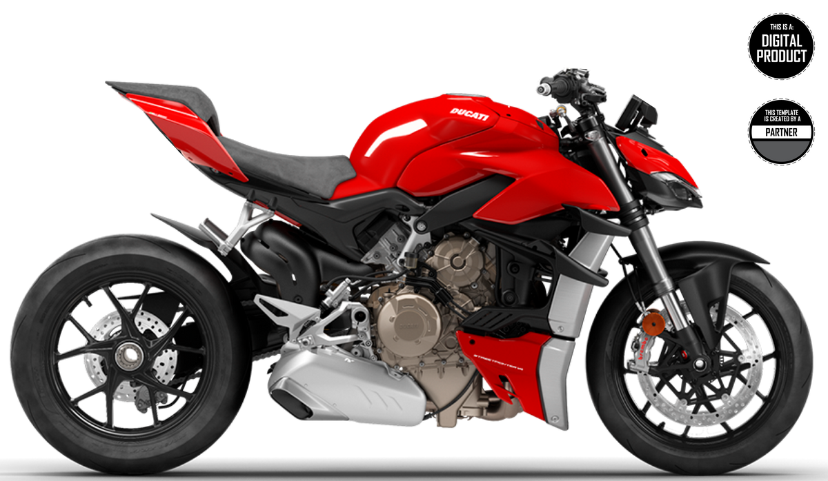 DUCATI STREETFIGHTER V4 & V4S & V4SP 2020-2022 TEMPLATE