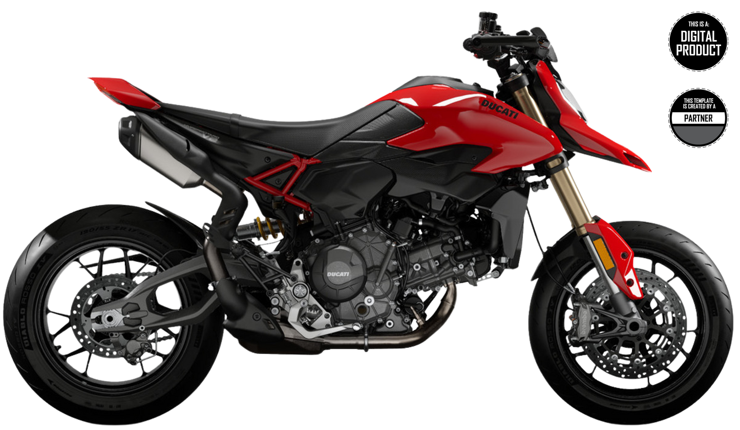 DUCATI HYPERMOTARD 890 V2 & V2SP 2026 TEMPLATE