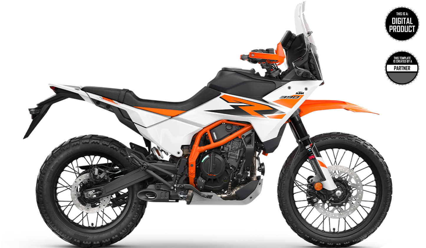 KTM 390 ADVENTURE R 2025-2026 TEMPLATE