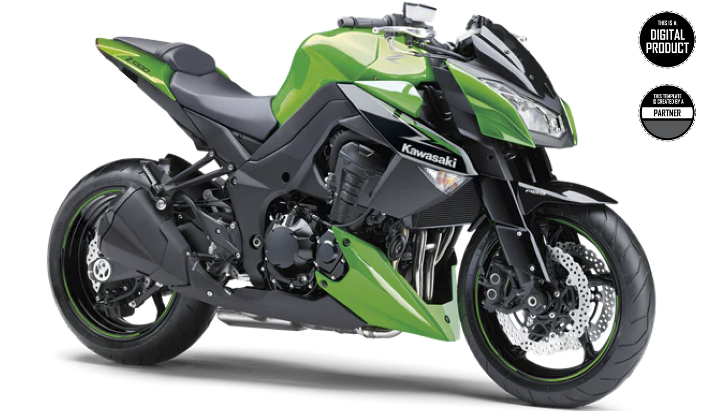 KAWASAKI Z1000 2010-2013 TEMPLATE