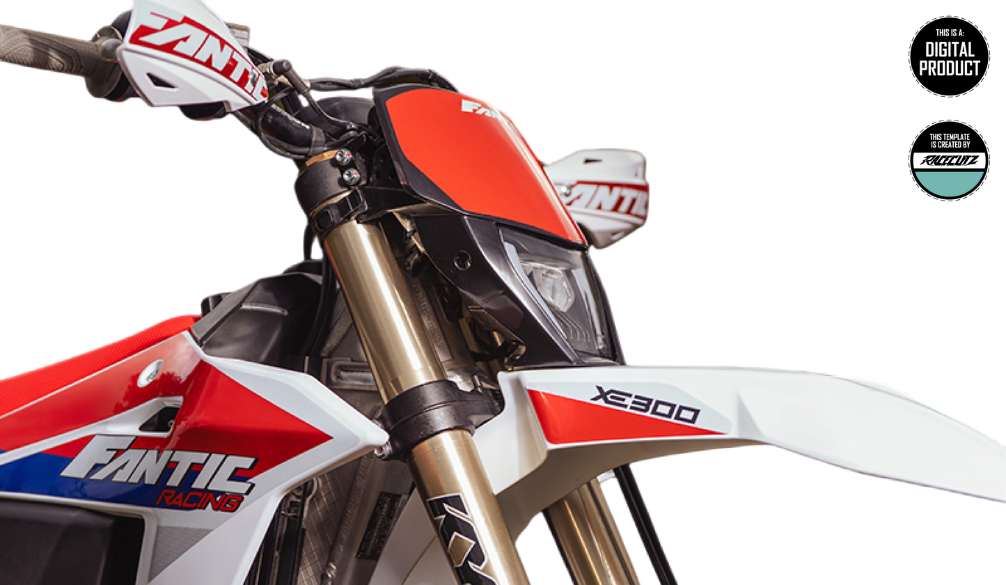 FANTIC XE & XEF 2026 - HEADLIGHT MASK TEMPLATE