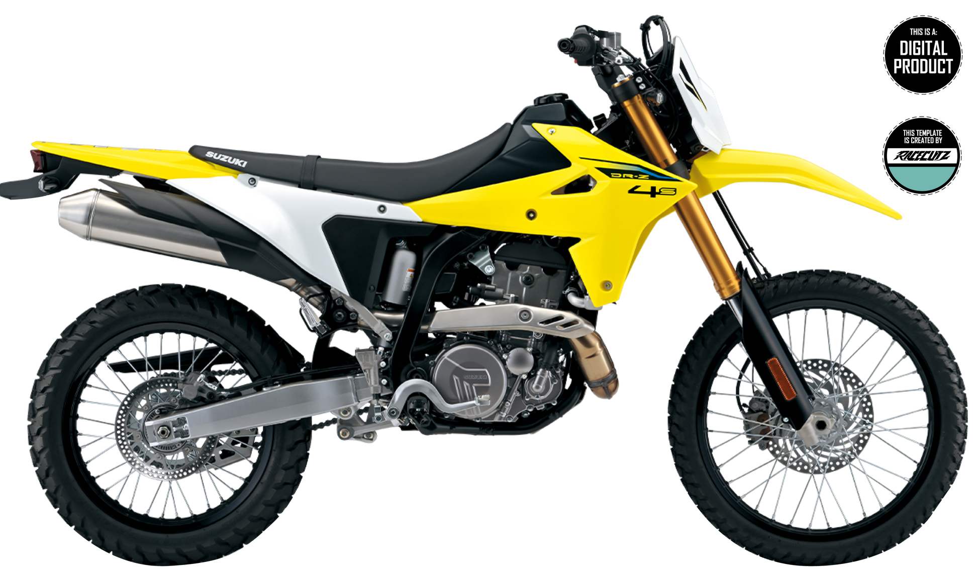 グラフィックカスタム完成品　Sex Drugs Mmotorcycle 02 SUZUKI DR-Z4S & SM 2025-2026 TEMPLATE – RaceCutz