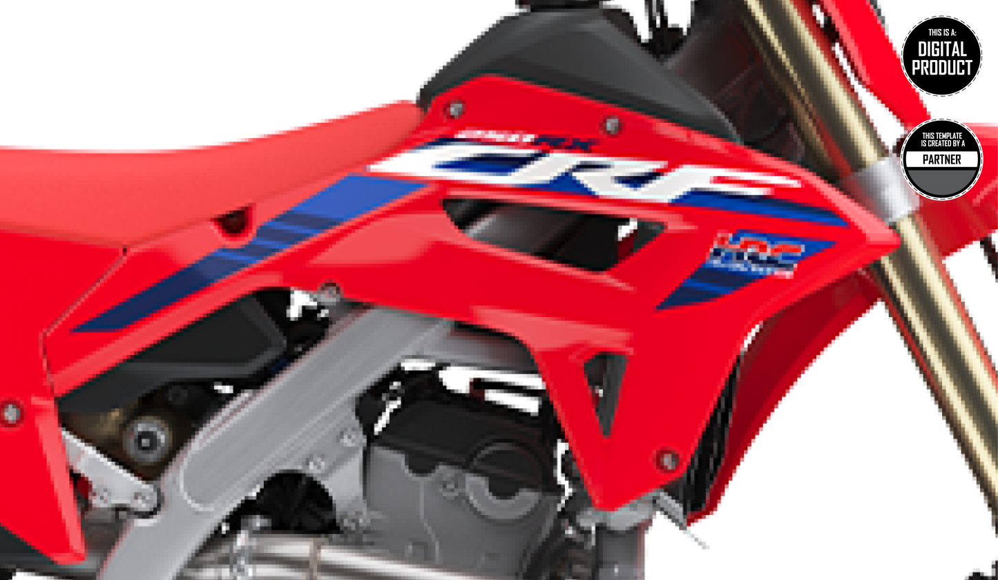 HONDA CRF 250 RX 2022-2024 & CRF 450 RX 2021-2024 - SHROUDS TEMPLATE