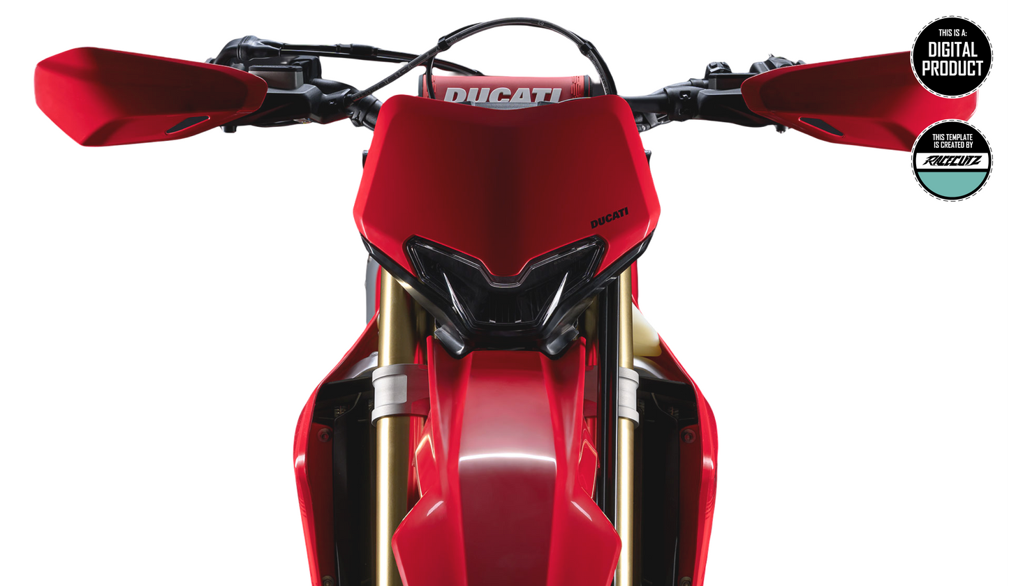 DUCATI DESMO EDS 2026 - HANDGUARDS TEMPLATE
