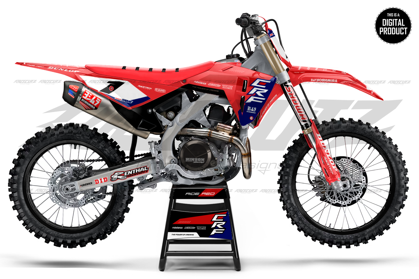 HONDA CRF 250 & 450 2025-2026 - 4 VIEW MOCKUP