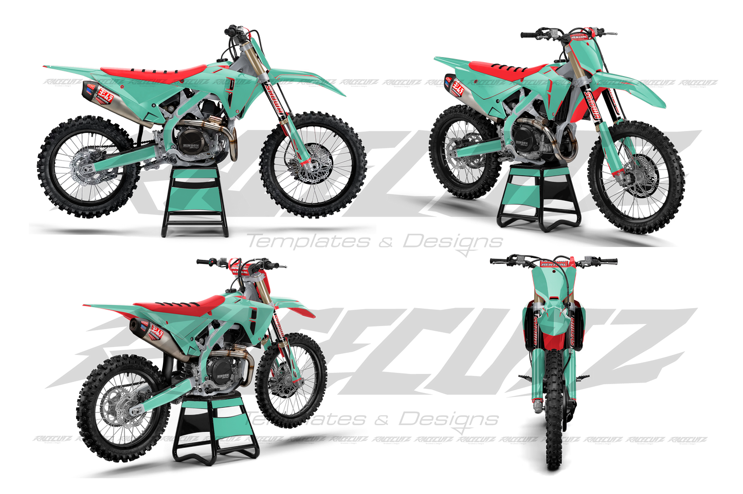 HONDA CRF 250 & 450 2025-2026 - 4 VIEW MOCKUP