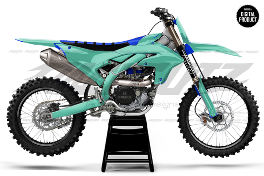 YAMAHA YZ450F 2026 - 4 VIEW MOCKUP