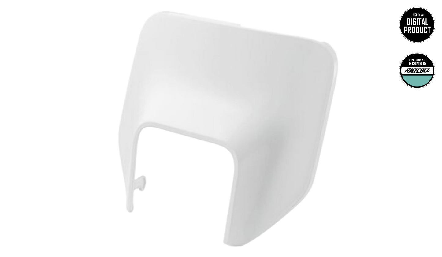 HUSQVARNA TE & FE 2024-2026 HEADLIGHT MASK TEMPLATE
