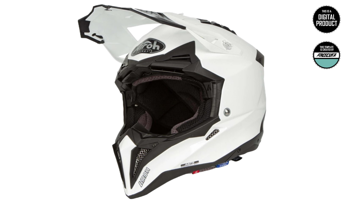 AIROH AVIATOR 3 - SIZE LARGE TEMPLATE