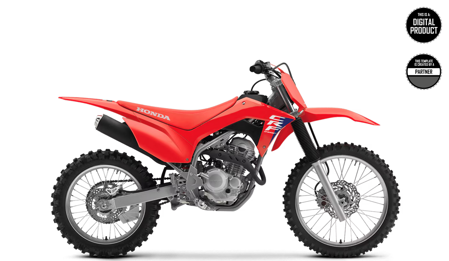 HONDA CRF 230F & 250F 2019-2026 TEMPLATE
