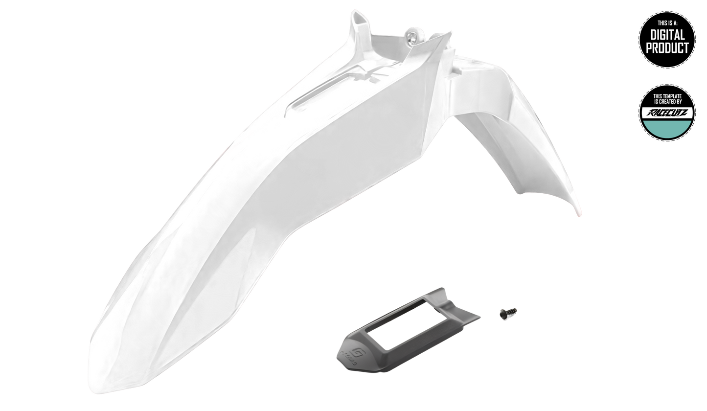 GASGAS MC 2024-2026 FRONT FENDER CONNECTIVITY UNIT GPS TEMPLATE