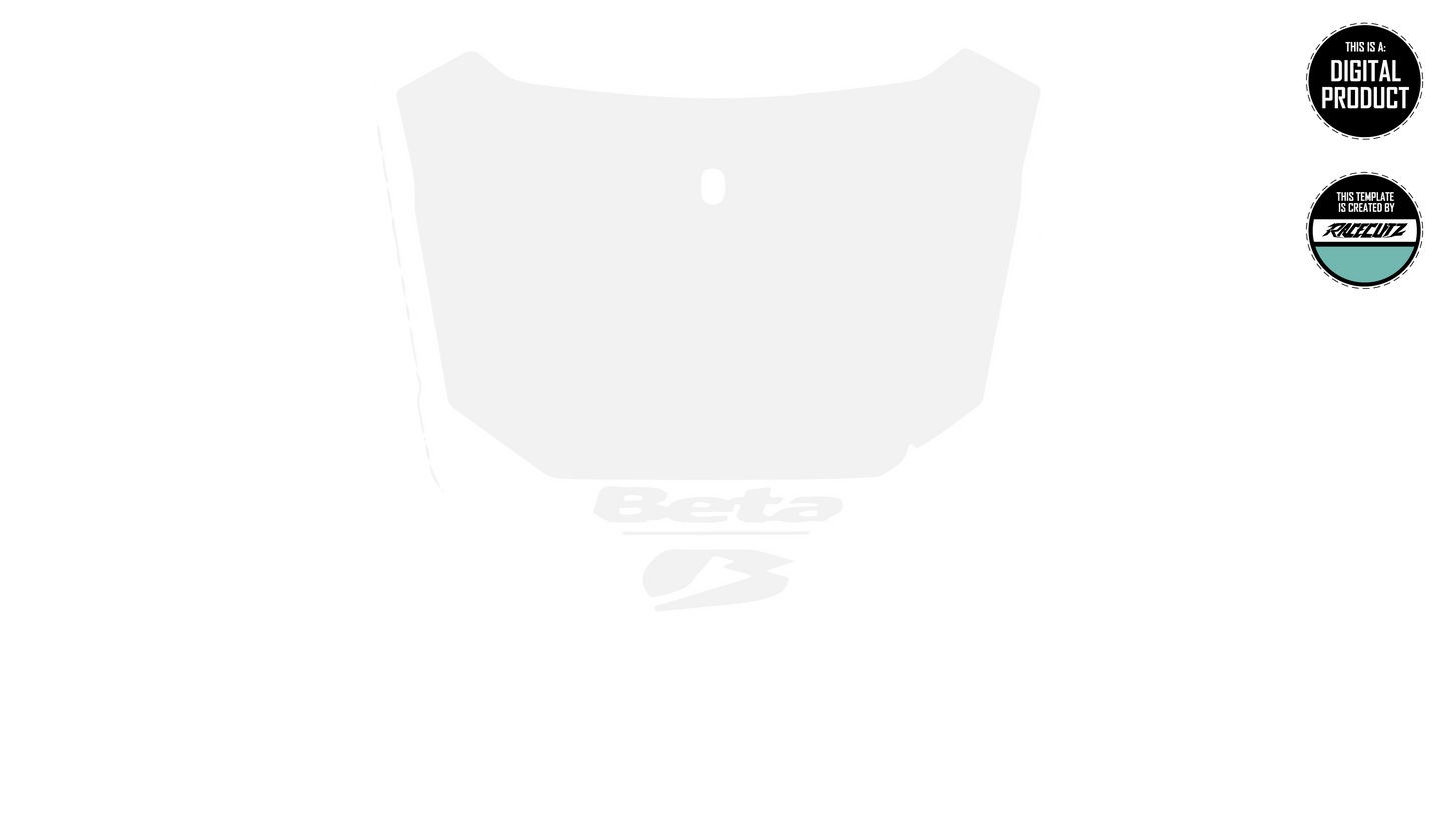 BETA RX 2023-2026 FRONT NUMBER PLATE TEMPLATE