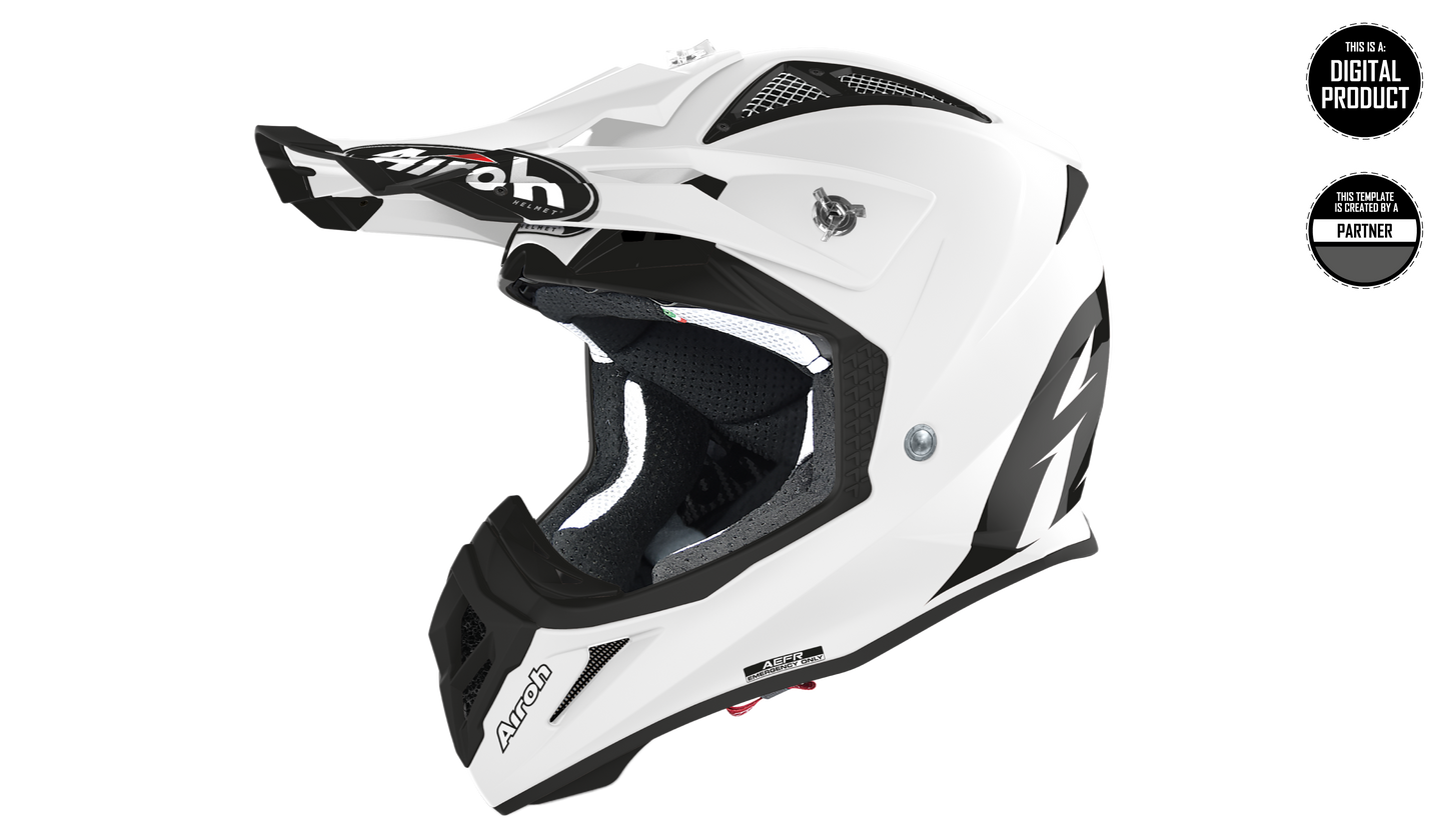 AIROH AVIATOR ACE 1 - SIZE XSMALL & SMALL & MEDIUM TEMPLATE – RaceCutz
