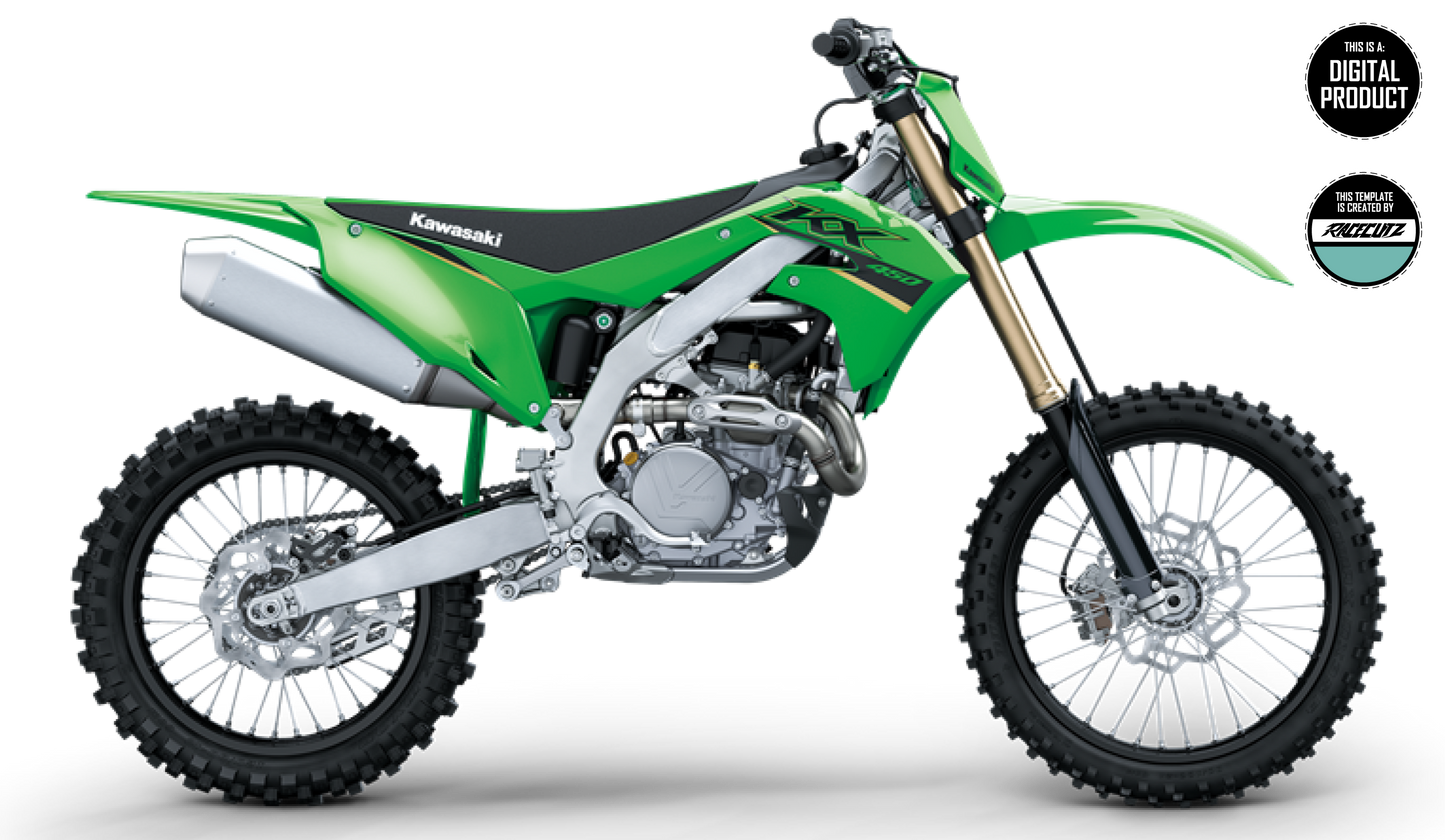 KAWASAKI KXF 250 2021-2024 & KXF 450 2019-2023 TEMPLATE