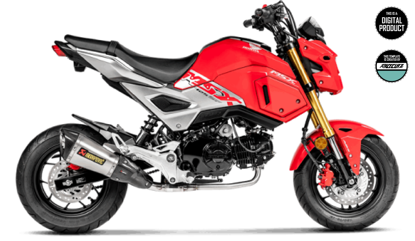 HONDA GROM & MSX 125 2017-2020 TEMPLATE