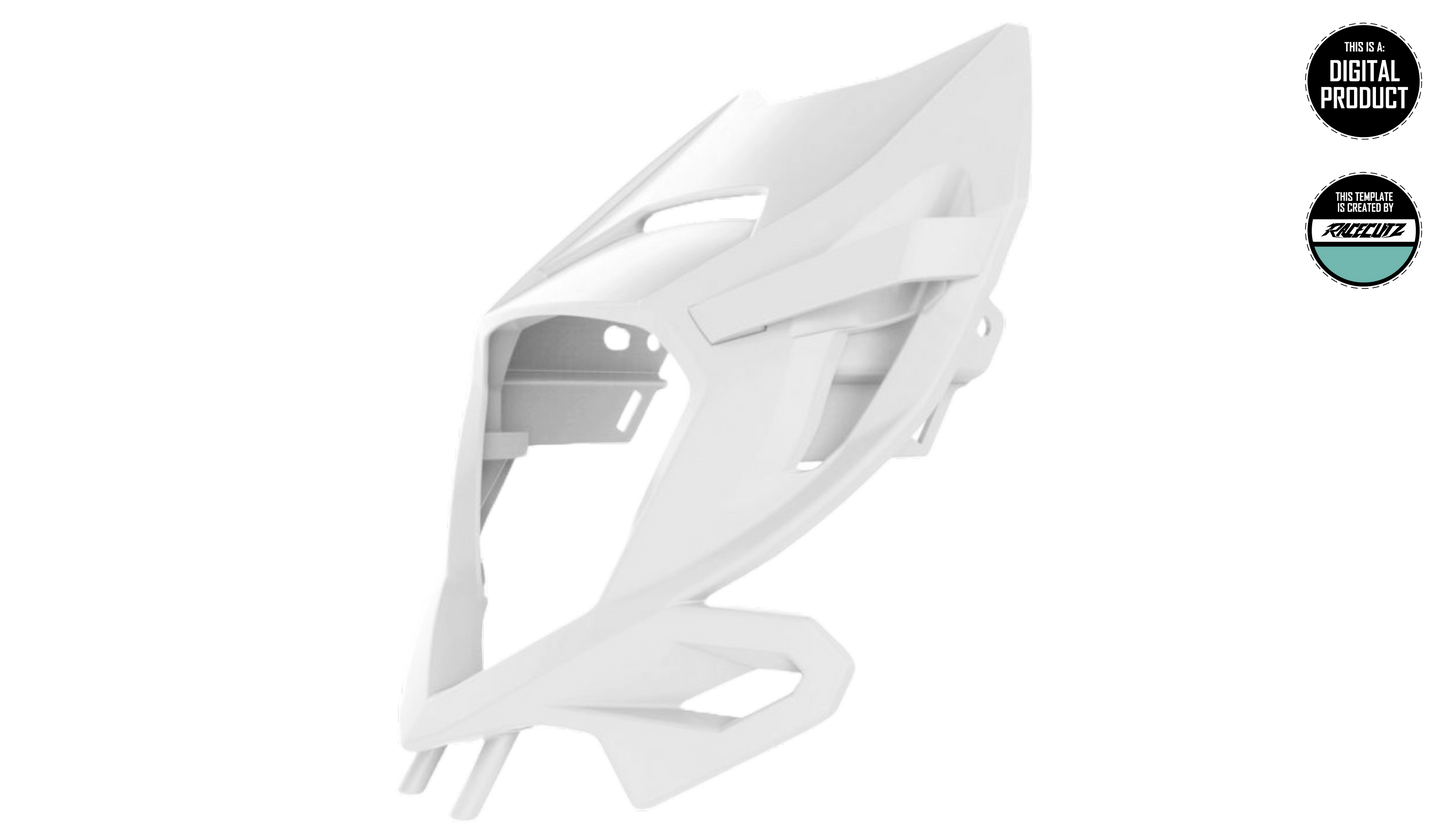 BETA RR 2020-2024 & XTRAINER 2020-2026 HEADLIGHT MASK TEMPLATE