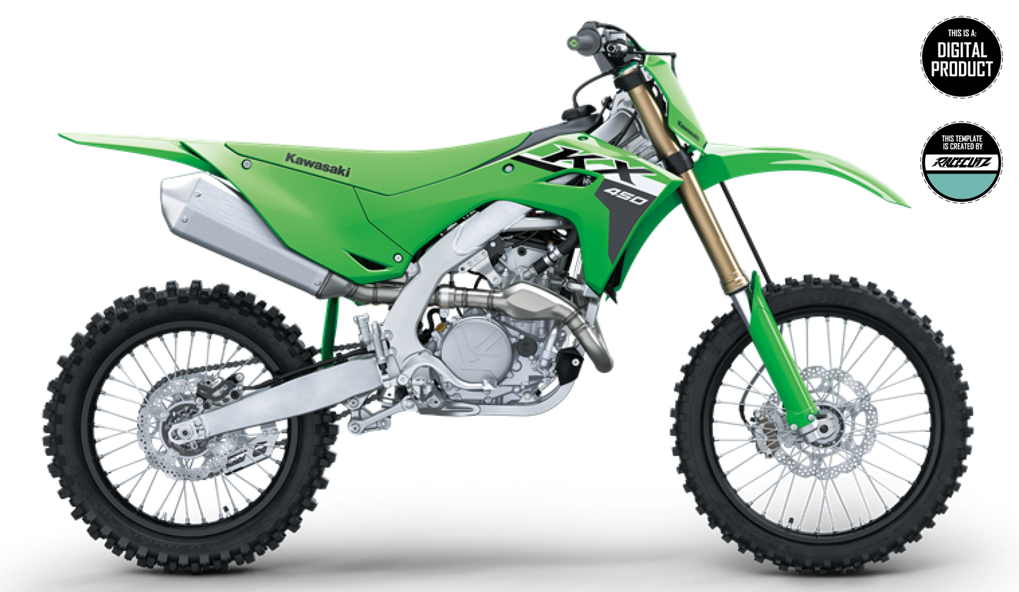 KAWASAKI KX 250 2025-2026 & 450 2024-2026 - FRAME TEMPLATE