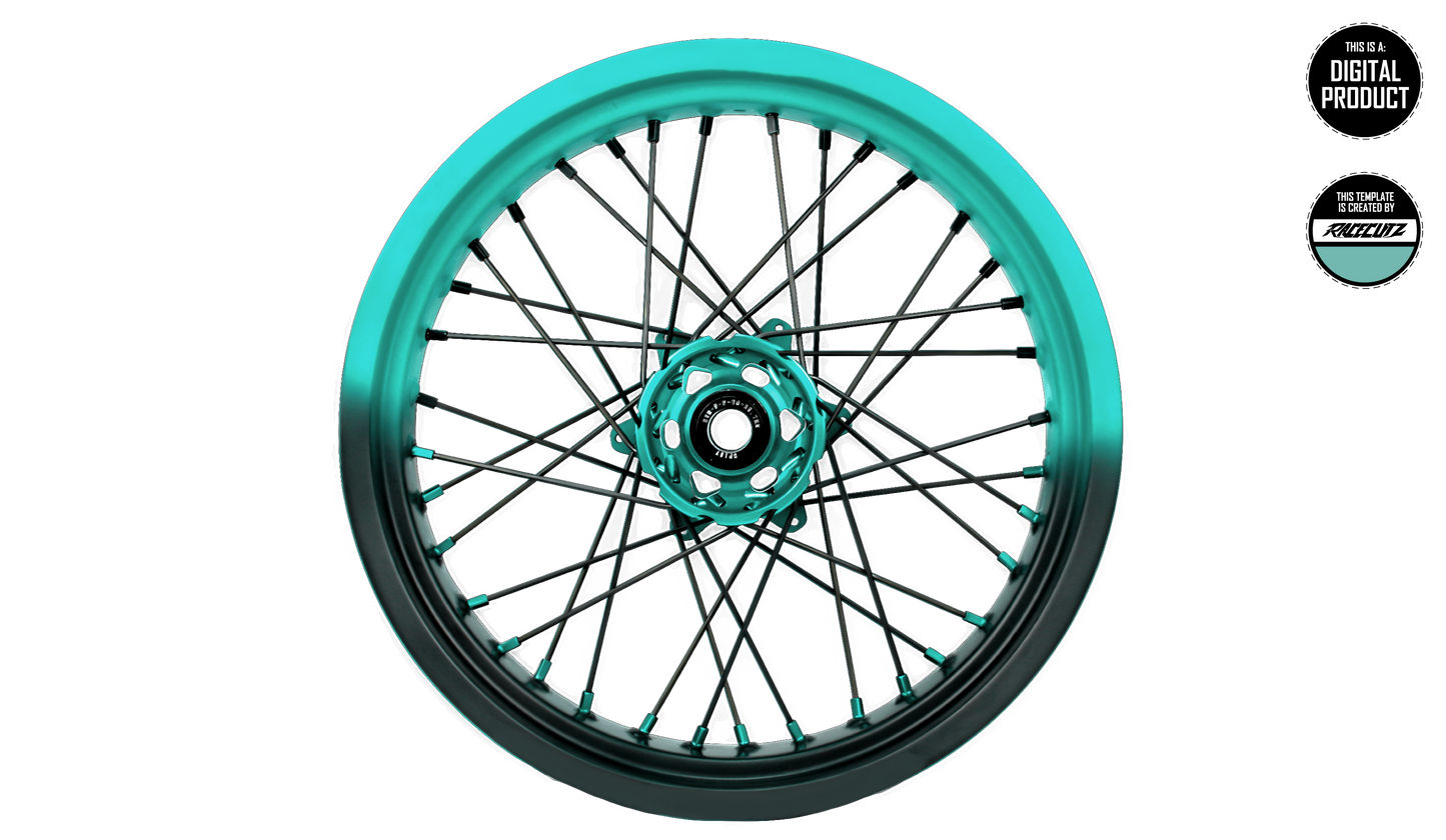 50/50 RIM WRAP - DUCATI HYPERMOTARD 698 17" INCH TEMPLATE