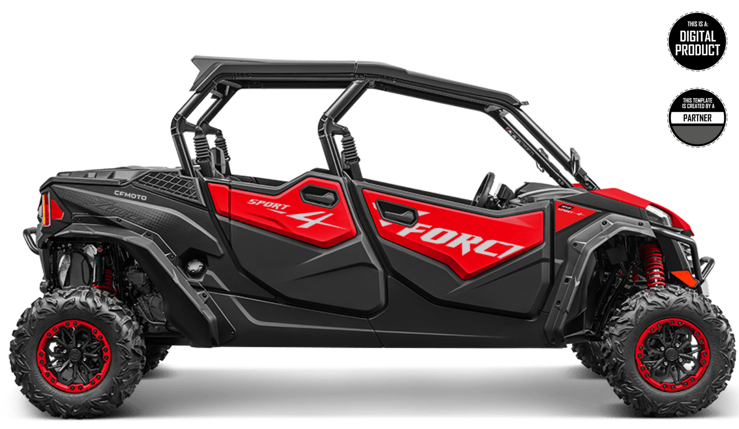 CFMOTO ZFORCE 950 SPORT 4 SEATER 2024-2026 TEMPLATE