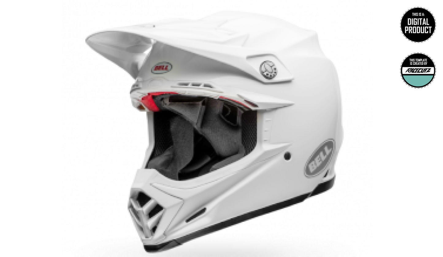 BELL MOTO 9 + FLEX - SIZE MEDIUM & LARGE TEMPLATE