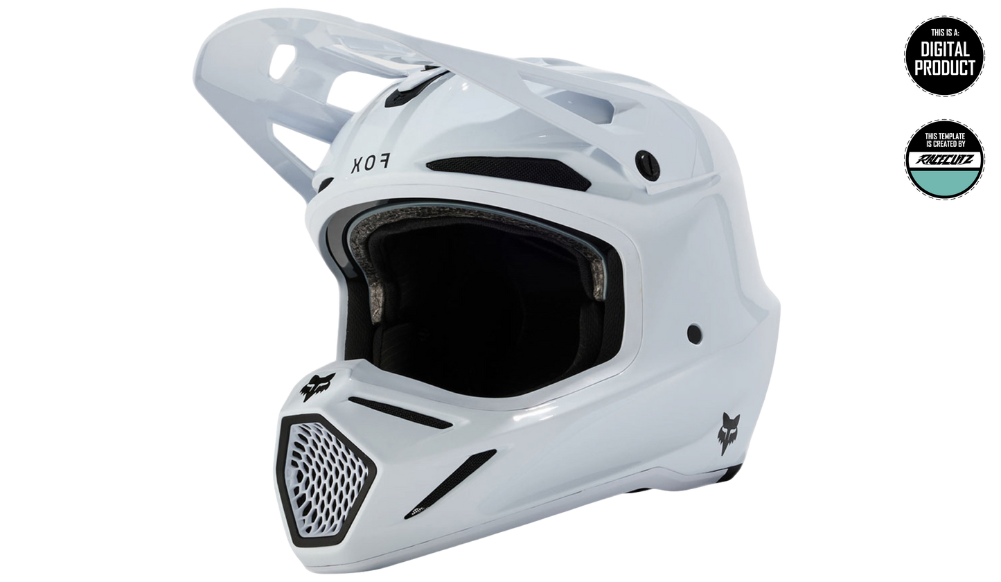 FOX V3-RS and V3 2024+ SIZE SMALL TEMPLATE