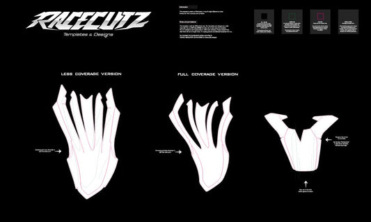 SHERCO SE & SEF 2024-2026 FRONT FENDER TEMPLATE