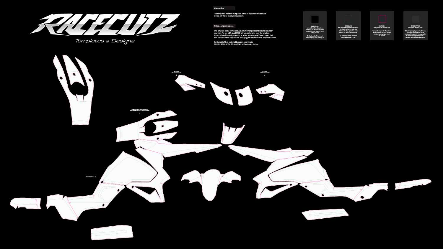 SUZUKI - ADV. & STREET BIKE TEMPLATES – RaceCutz