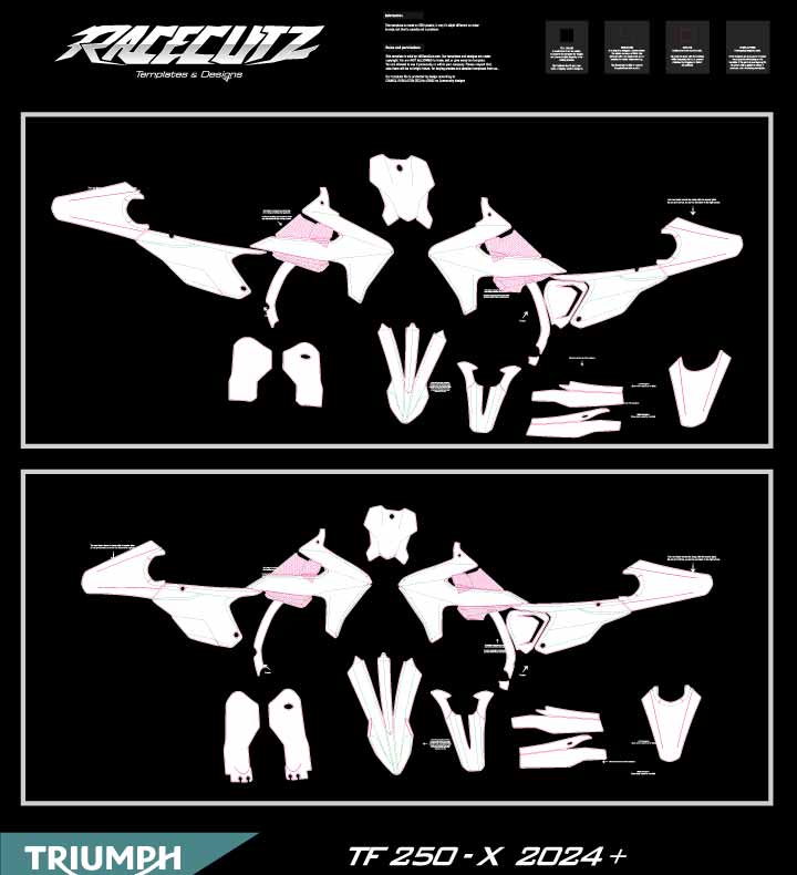 TRIUMPH TF 250-X + 250-C & TF 450-X + 450-C 2024-2026 TEMPLATE