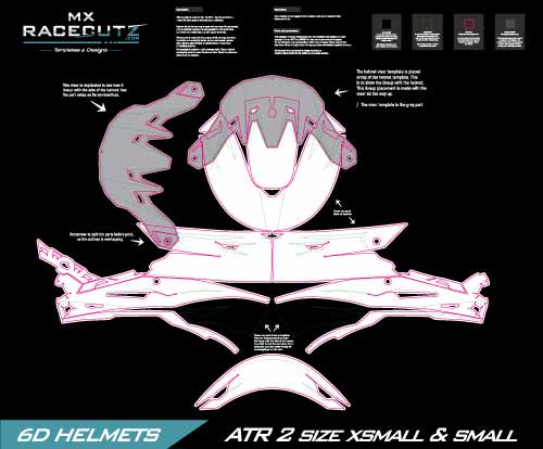 6D ATR 2 - SIZE XSMALL & SMALL TEMPLATE