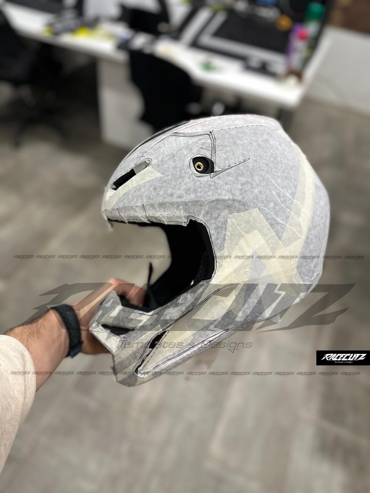 FOX V1 2024+ SIZE XSMALL + ALL YOUTH SIZES TEMPLATE