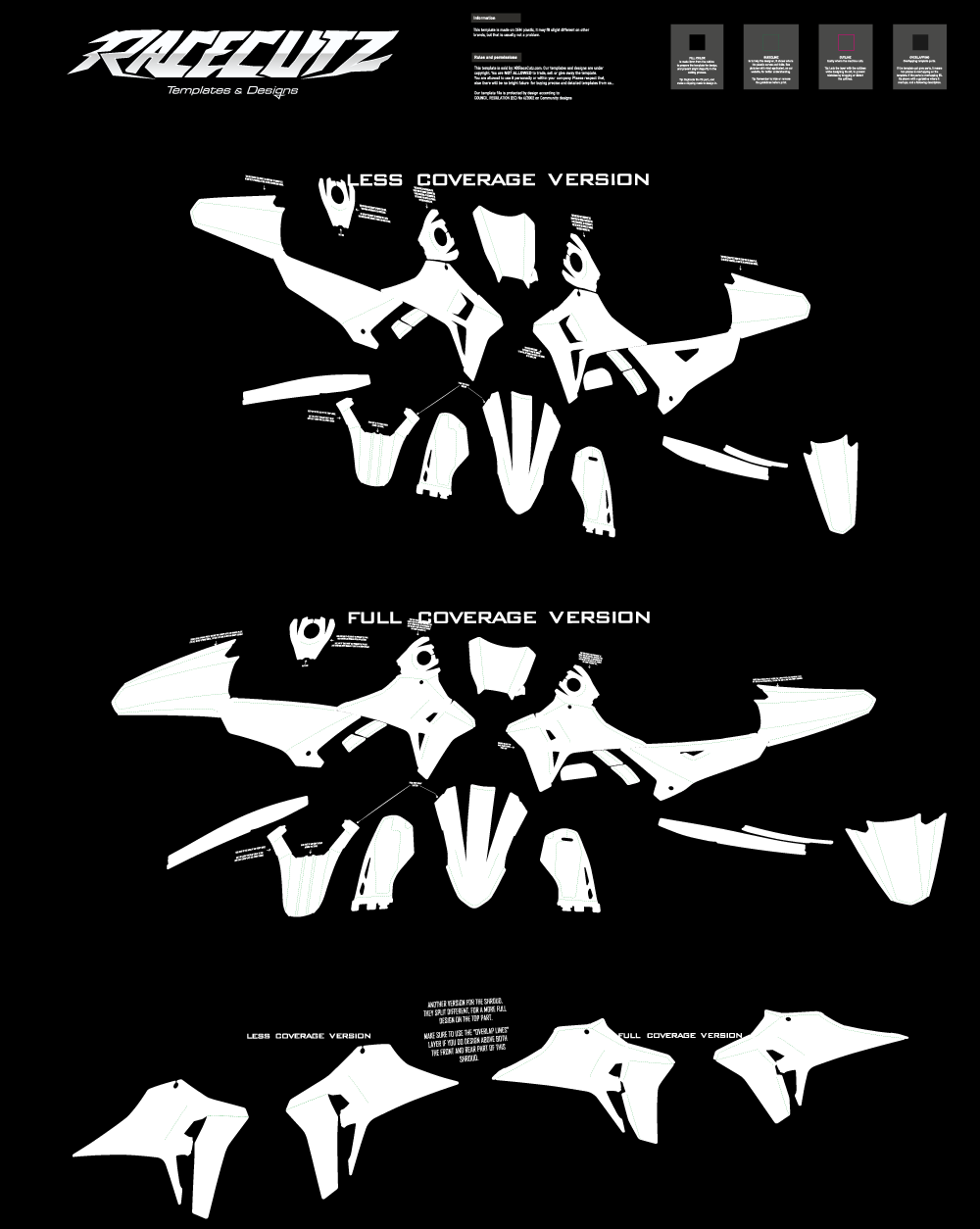 ZXMOTO MX 250 & 450 2027 TEMPLATE