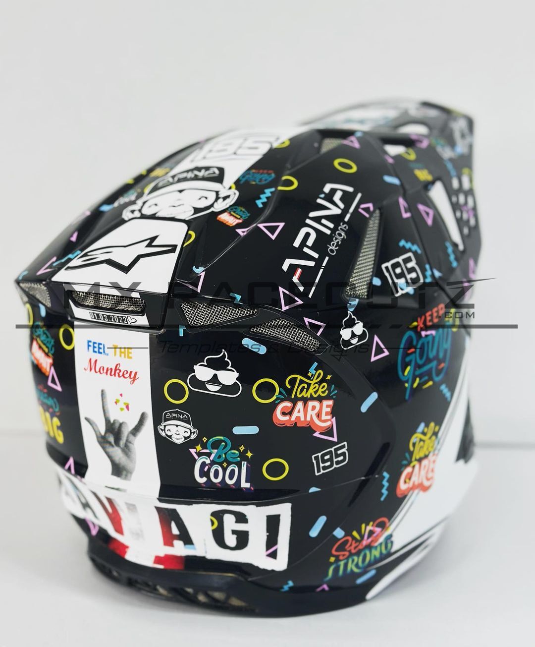 ALPINESTARS SM8 + SM10 - SIZE XSMALL & SMALL TEMPLATE