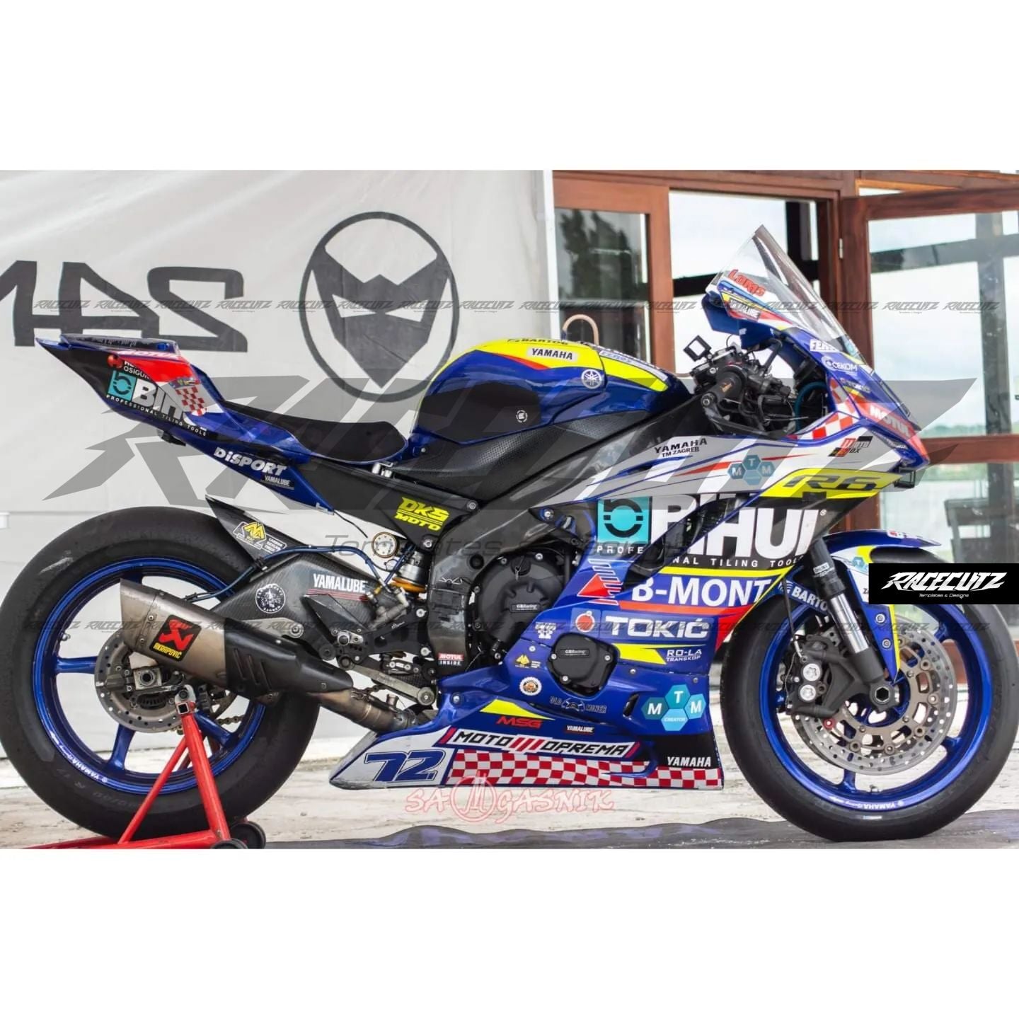 YAMAHA R6 2017-2026 MAC RACING FAIRINGS TEMPLATE