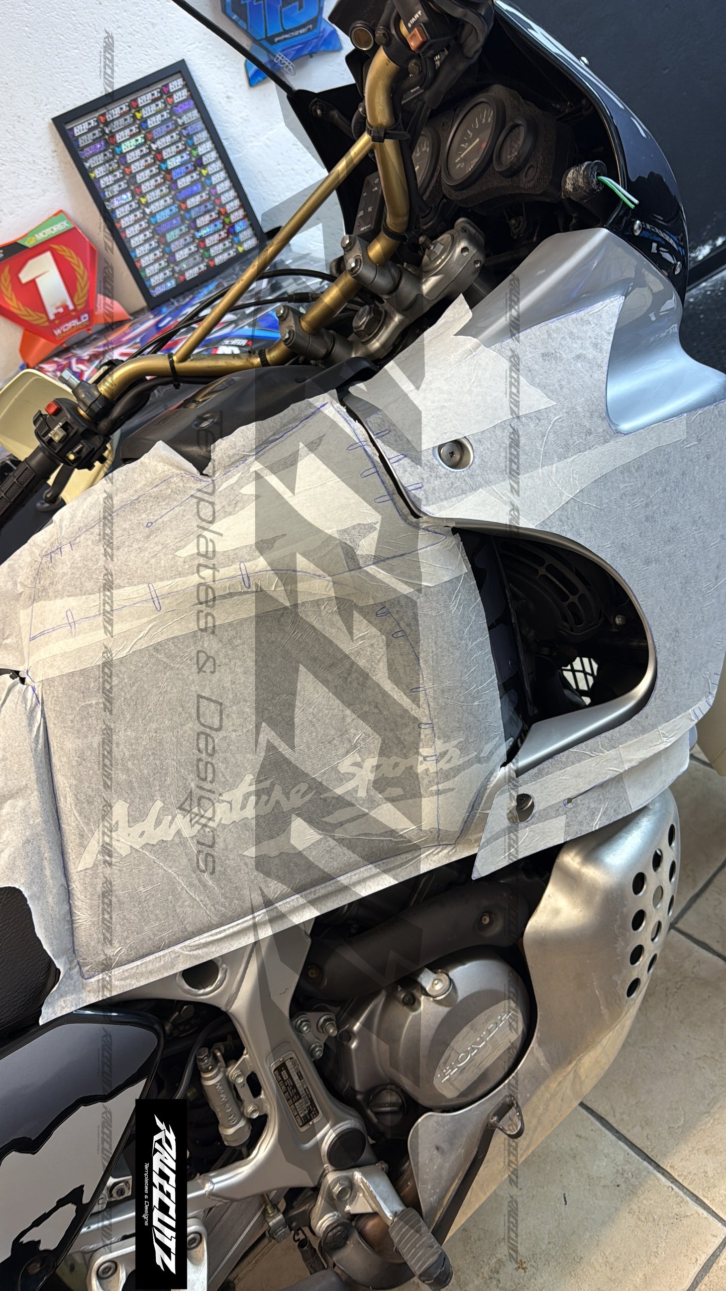 HONDA XRV 750 AFRICA TWIN 1993-2003 RD07 TEMPLATE
