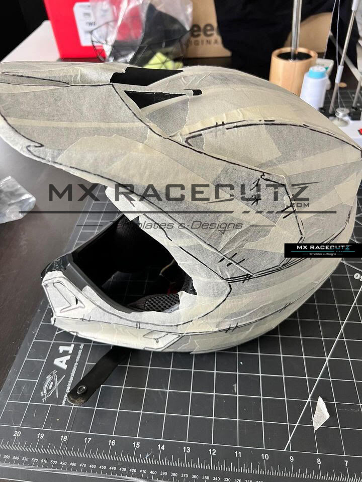 FOX V3 MVRS - SIZE LARGE TEMPLATE