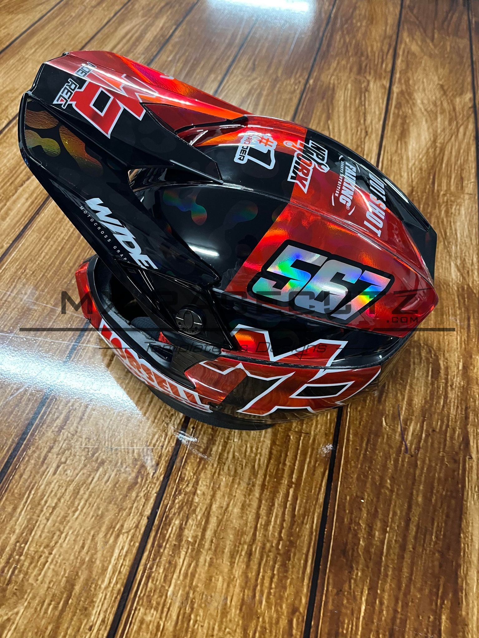 custom motorcycle helmet graphics templates BELL MOTO 10