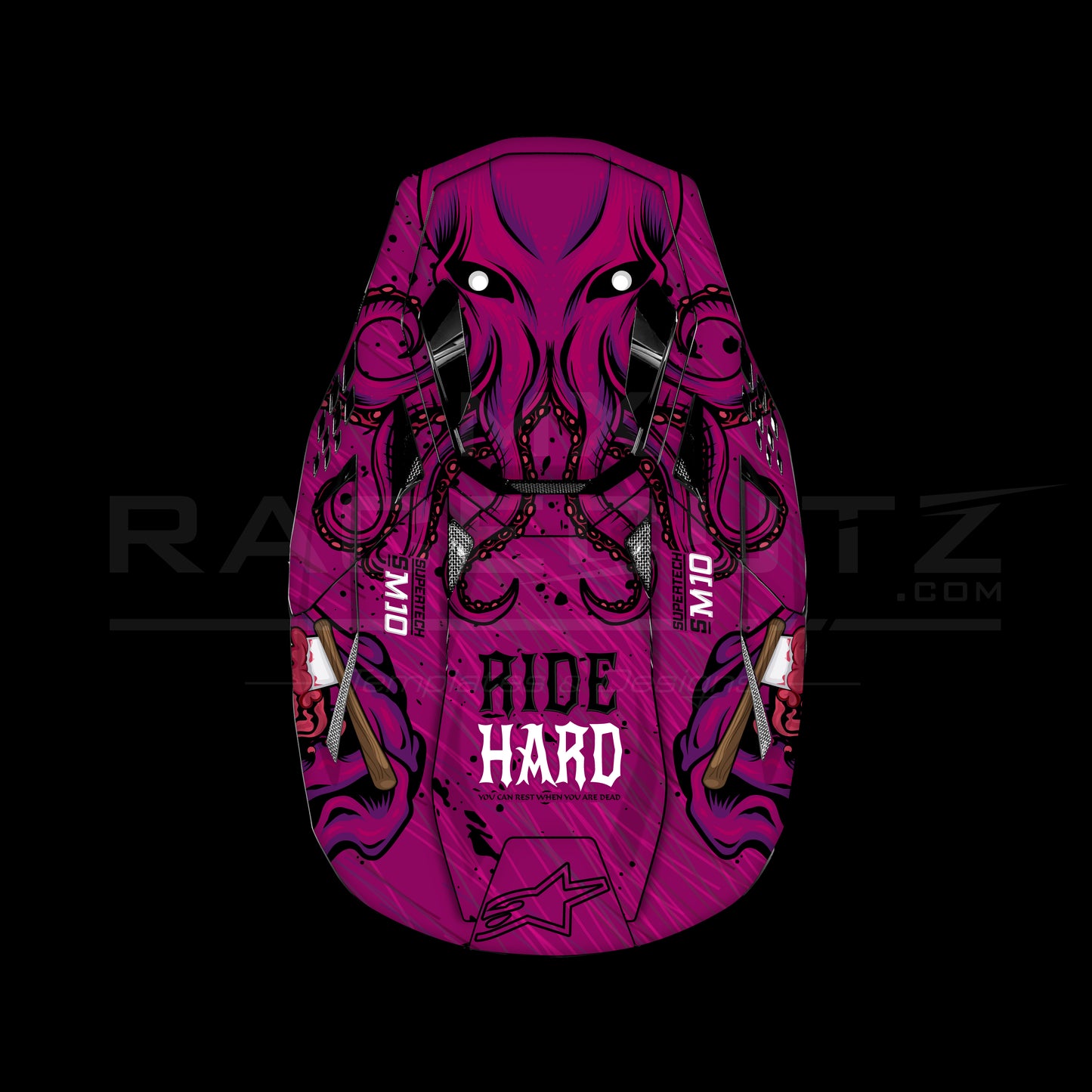 ALPINESTARS SM8+10 - BRAIN DEAD PURPLE DESIGN