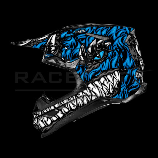 ALPINESTARS SM8+10 - DEMON FUR BLUE DESIGN