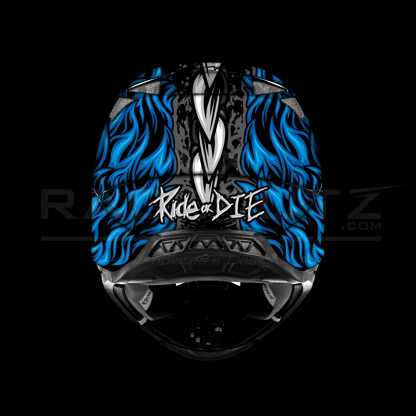 ALPINESTARS SM8+10 - DEMON FUR BLUE DESIGN